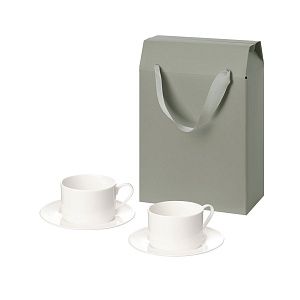 Подарочный набор Мокко (Mokko) в коробке-пакете (две чайных пары)