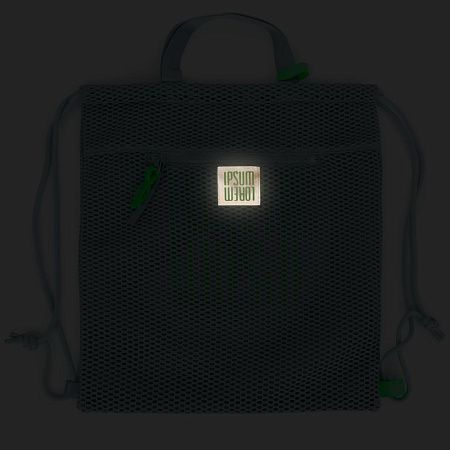 Лейбл светоотражающий Tao, L, серый