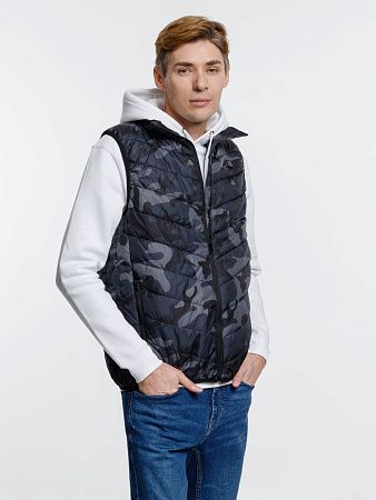 Жилет с подогревом Thermalli Valmorel, серый камуфляж, размер M