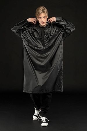 Дождевик-анорак R1, черный, размер XL/2XL