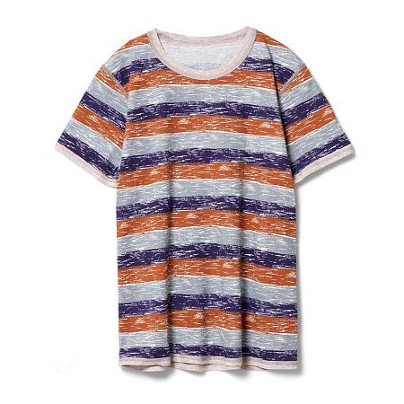 Футболка мужская Rayet двусторонняя, оранжевая с фиолетовым, размер L