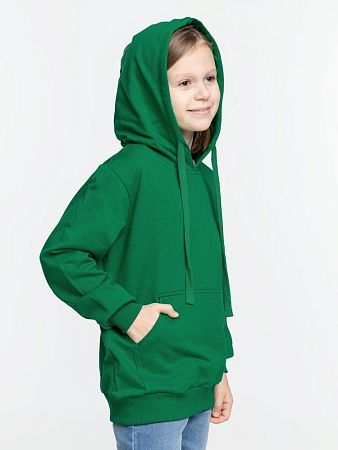 Худи детское Kirenga Kids 2.0, зеленое, размер 10 лет (130-140 см)