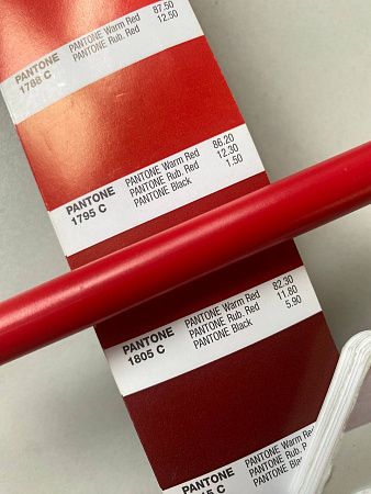 Ручка шариковая IGLA COLOR, пластиковая, красная