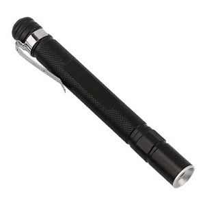 Фонарь Tools Dinan, алюминиевый, с клипсой, черный