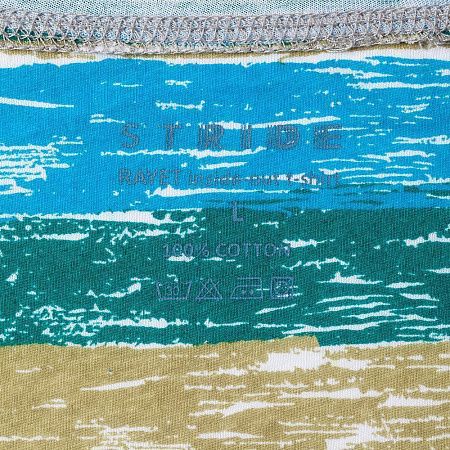 Футболка мужская Rayet двусторонняя, голубая с зеленым, размер S