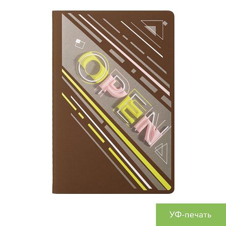 Блокнот Альфа Слим (Alpha slim), коричневый