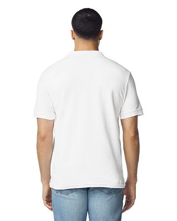 Футболка поло PREMIUM COTTON ADULT DOUBLE PIQUE, БЕЛЫЙ S
