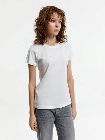 Футболка женская T-bolka Lady, белая (белоснежная), размер S