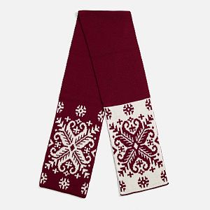 Шарф Wintertude M, красный с белым