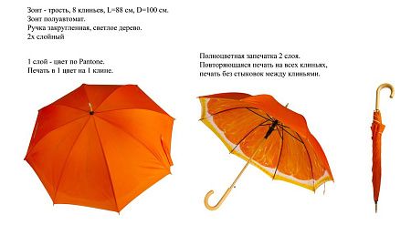 Зонты по индивидуальному дизайну