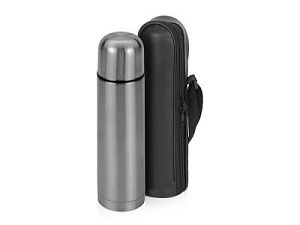 Термос «Ямал» с чехлом, цвет: белый