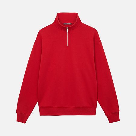 Толстовка на молнии унисекс Флоу (Flow), красная, размер 3XL/4XL