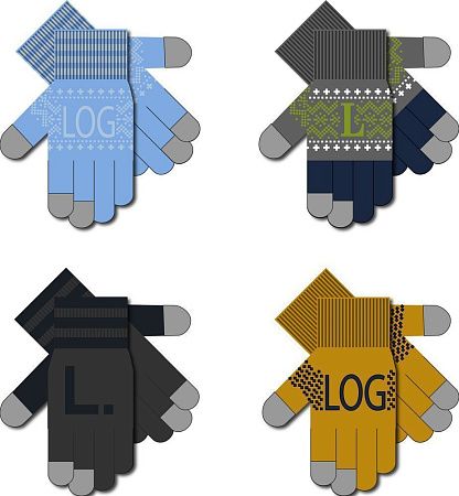 Сенсорные перчатки на заказ Guanti Tok, акрил, размер L/XL