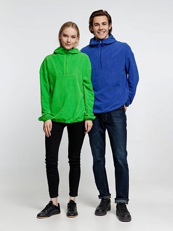 Анорак флисовый унисекс Fliska, ярко-синий, размер XL/2XL