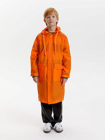 Дождевик детский RainDrop Kids, оранжевый, размер 8 лет (118-128 см)