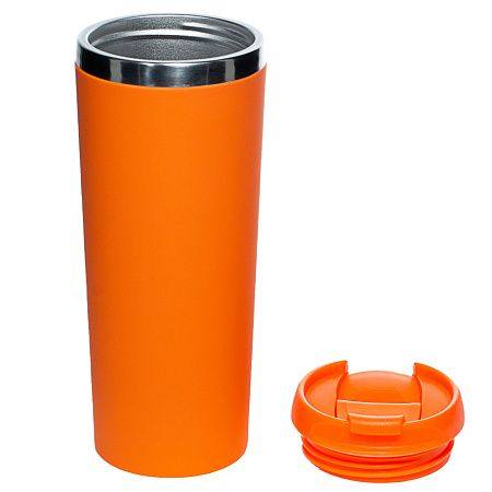 Термокружка KOMO SOFT COLOR 420мл. Оранжевая 6060.05
