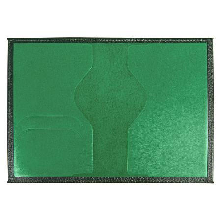 Обложка для автодокументов Leather Sky Flotter из натуральной кожи, зеленая 7730С