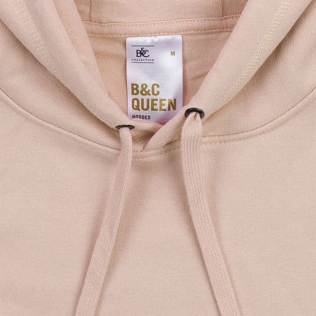 Толстовка с капюшоном женская Queen, белая, размер M