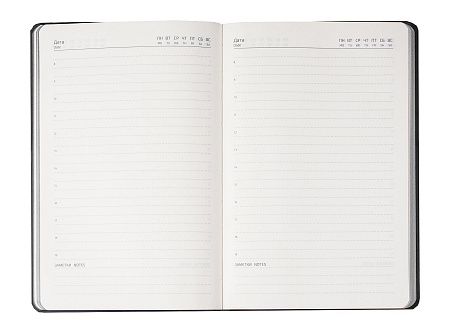 Ежедневник Flexy Tenero Suede A5, серый, недатированный, в гибкой обложке с петлей для ручки