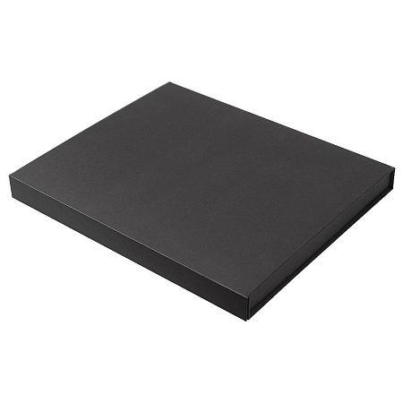 Коробка подарочная Solution Prestige Yota Fabrique, размер 31,3*26,9*3,7 см,  с магнитным клапаном, под индивидуальную вырубку,  с черным ложементом, черная