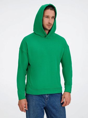 Худи оверсайз унисекс Tolla, зеленое, размер XS/S