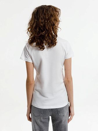Футболка женская T-bolka Lady, белая (белоснежная), размер S