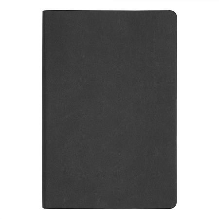 Ежедневник Flexy Soft Touch Latte А5, черный, недатированный, в гибкой обложке