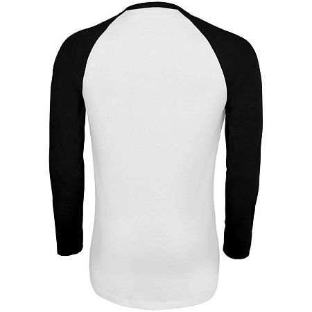 Футболка мужская с длинным рукавом Funky Lsl, белая с черным, размер XXL