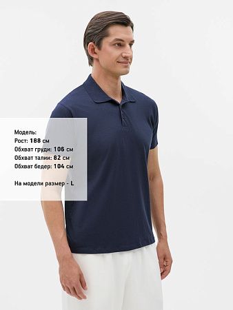 Рубашка поло мужская Prescott Men 170, кобальт (темно-синяя), размер S