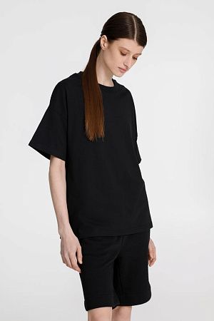 Футболка унисекс оверсайз T3, черная, размер M/L