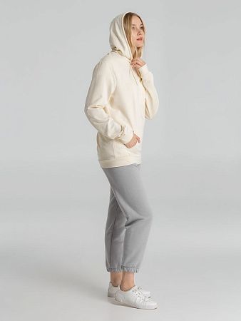 Толстовка с капюшоном унисекс Hoodie, светло-желтая, размер S