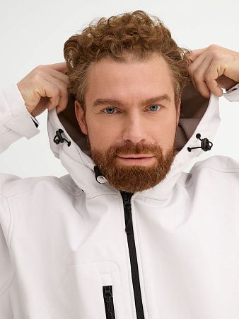 Куртка мужская с капюшоном Replay Men 340, белая, размер 3XL