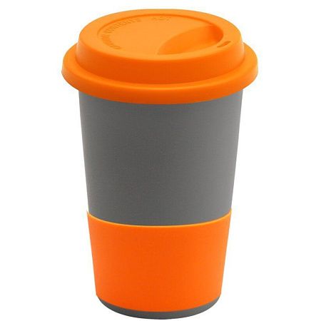 Кружка Magic To Go, серый/ оранжевый