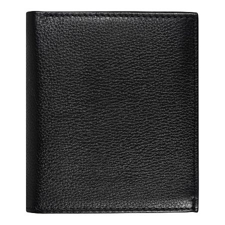 Кошелек с картхолдером Leather Plain, чёрный