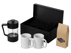 Подарочный набор чайный «Tea break», цвет: черный, белый