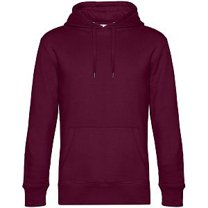 Толстовка с капюшоном унисекс King, бордовая, размер XS