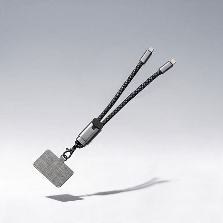 Ремешок-держатель для телефона с зарядным кабелем USB-C - USB-C «Lany Wristband Charge Eco»
