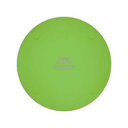 Беспроводное зарядное устройство с подсветкой 15W Auris, салатовое