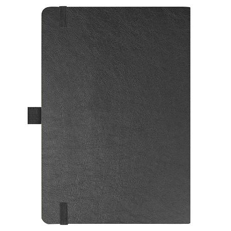 Блокнот Flexy Forest Urban Soft leather  А5, недатированный, с резинкой и петлей для ручки, в гибкой обложке, черный
