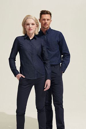 Рубашка женская Barry Women, синяя (деним), размер XS