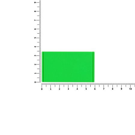 Лейбл из ПВХ Dzeta, M, зеленый неон