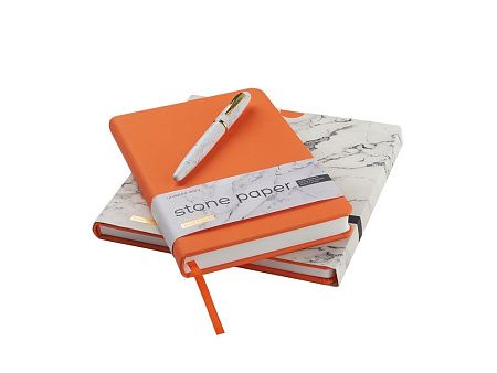 Ежедневник с каменной бумагой недатированный А5 «Carrara»