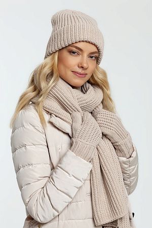 Набор Nordkyn с шарфом, зеленый (оливковый), размер M