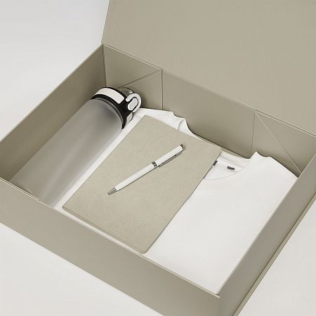 Набор с одеждой RUST NEO (футболка, бутылка, ежедневник, ручка), белый, XS/S