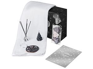 Подарочный набор «Re:Home» с пледом, свечой и диффузором