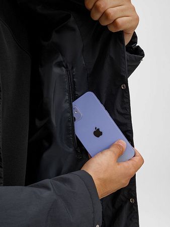 Куртка унисекс Veter, черная, размер M/L