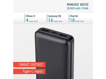 Внешний аккумулятор VA2120, 20000 mAh