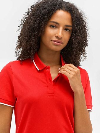 Рубашка поло унисекс Palermo, черная с белым, размер XS