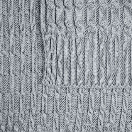 Плед Slumberland, серебристо-серый меланж