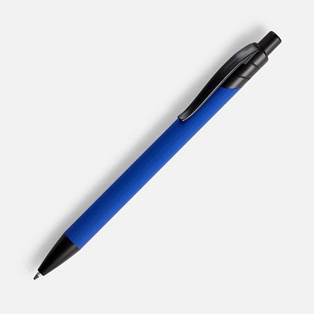 Ручка шариковая Undertone Black Soft Touch, ярко-синяя